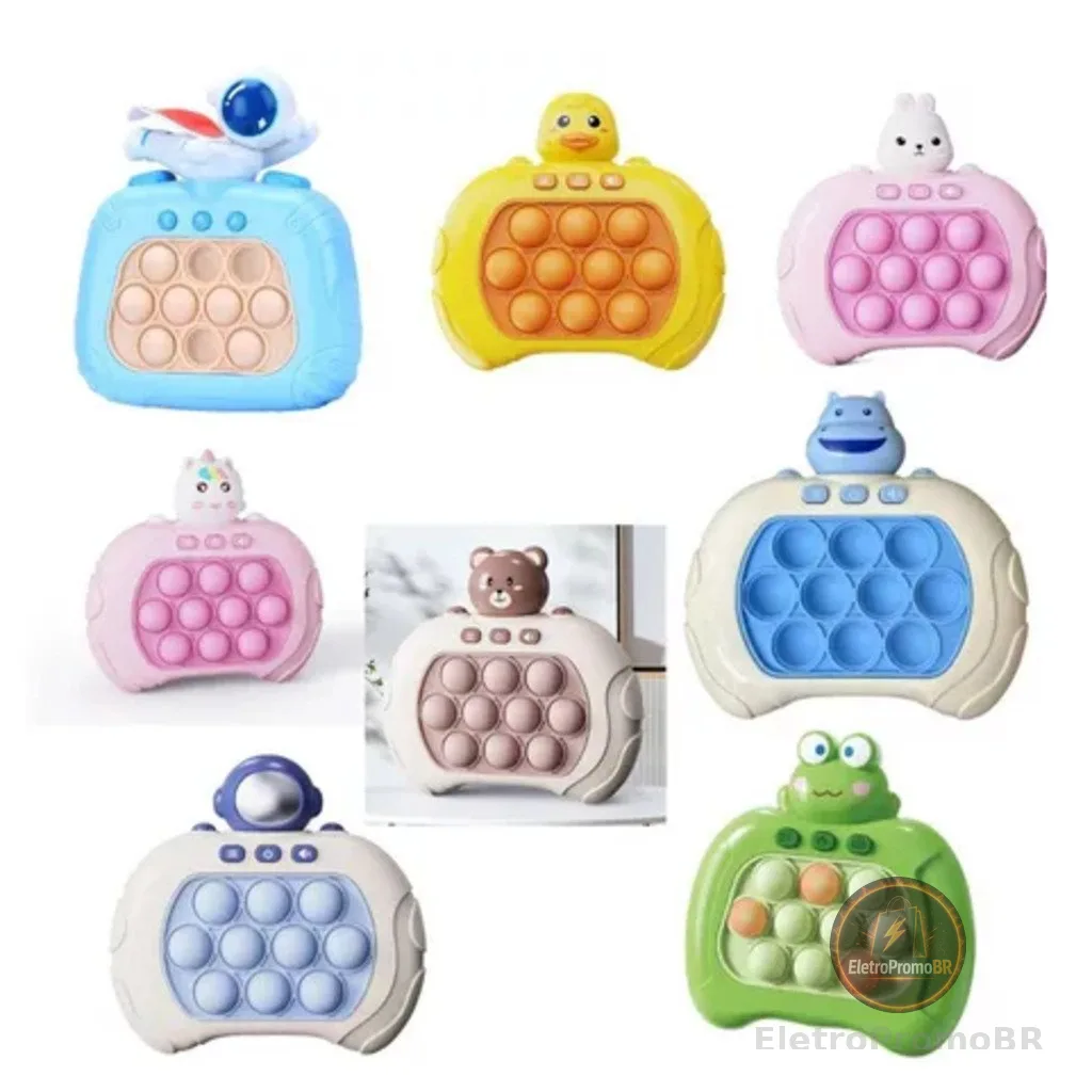 Brinquedo Anti-Stress Pop It Eletronico Brinquedo Bolhas De Empurrar Rápido Para Crianças e Adulto