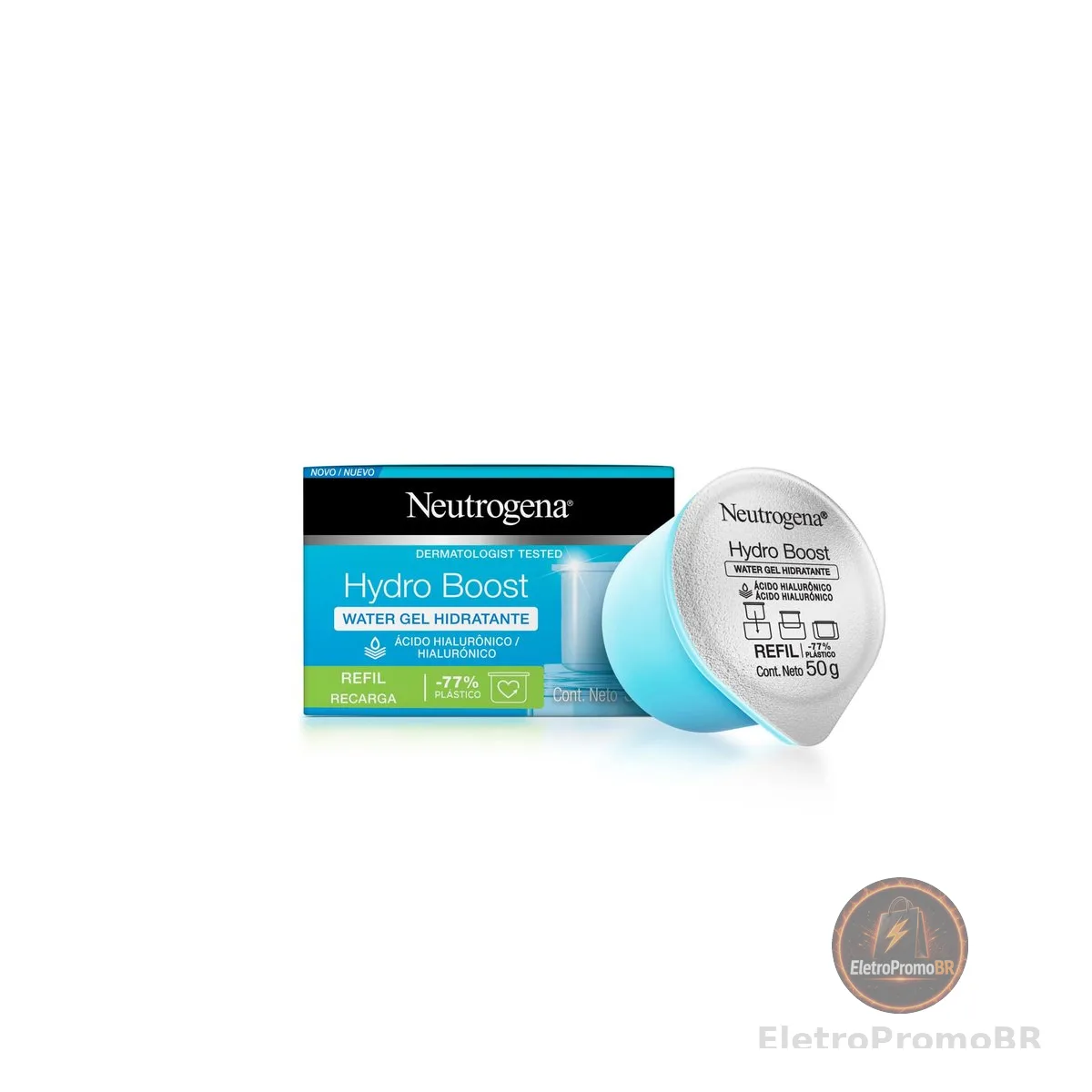 Neutrogena Hidratante Facial Hydro Boost Water Gel Refil, 50g