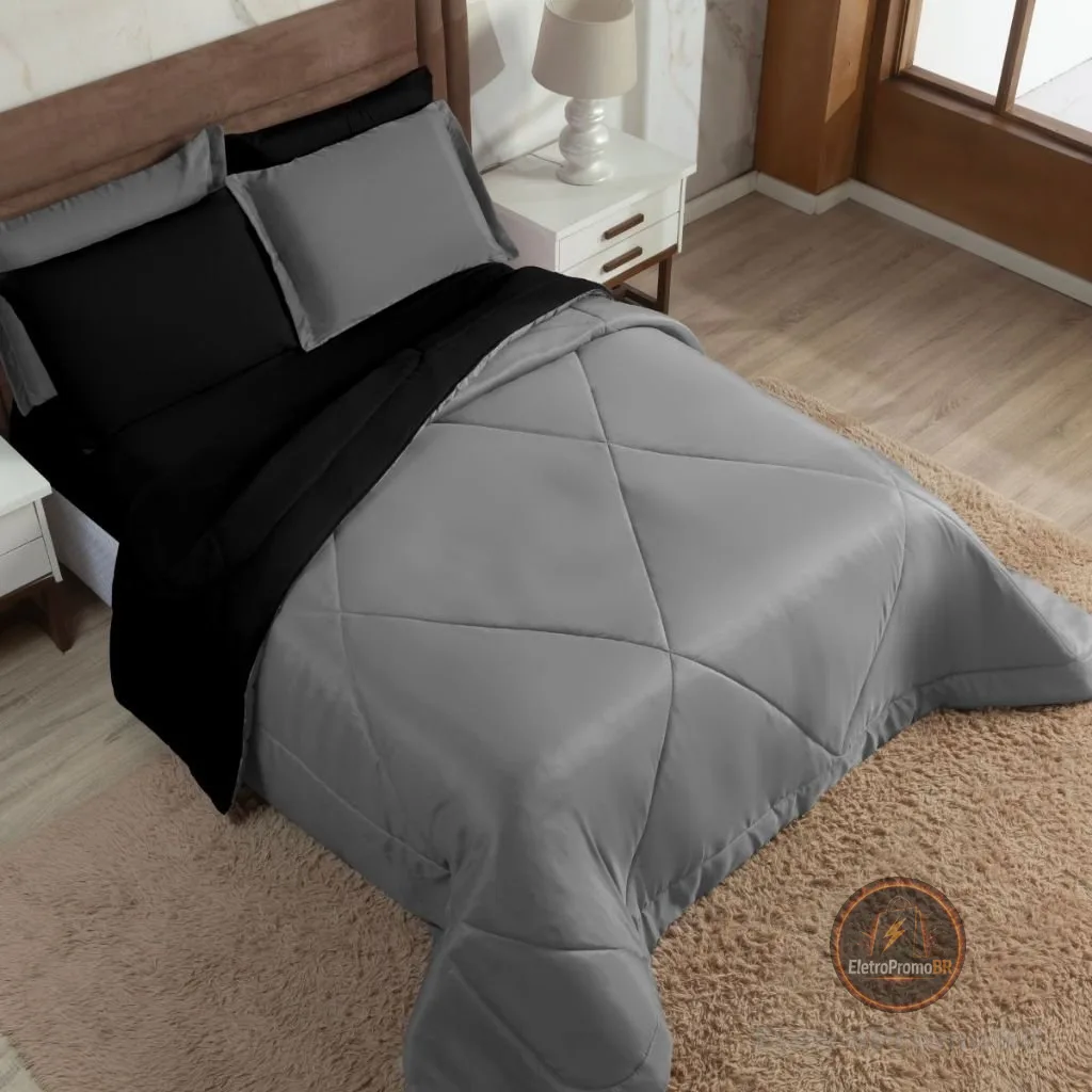 Edredom Cama Quarto Casal Queen Dupla Face Quentinho