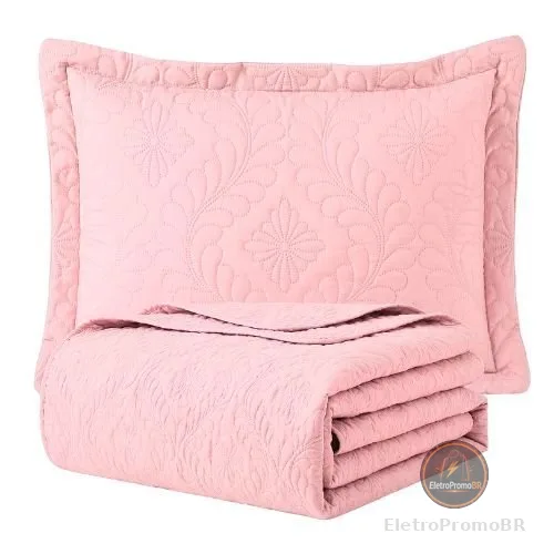 Kit Colcha Cobre Leito Luxo Matelado Casal Padrão,Queen,Solteiro,King MELHOR CUSTO BENEFÍCIO