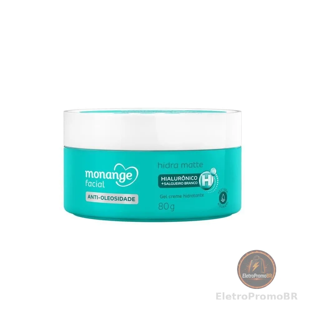 Monange Hidratante Facial Hidra Matte com Ácido Hialurônico e Salgueiro Branco 80g