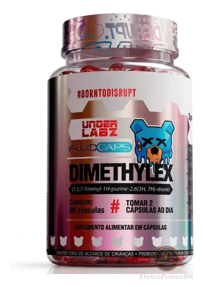 Termogenico Dimethylex Time Release 60caps - Under Labz Sem Sabor