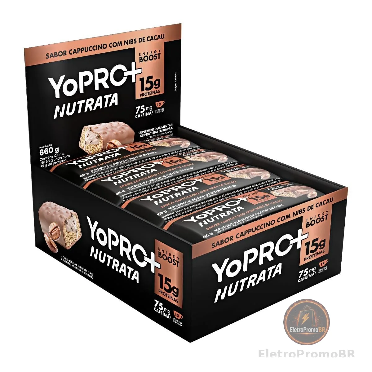 YOPRO SABOR CAPPUCCINO DISPLAY C/ 12 UN 55G