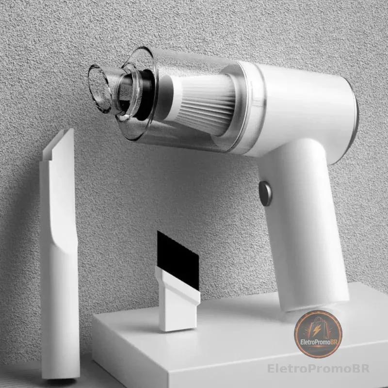 Mini Aspirador De pó Portátil Automotivo e Casa Potente Recarregável AlexStore