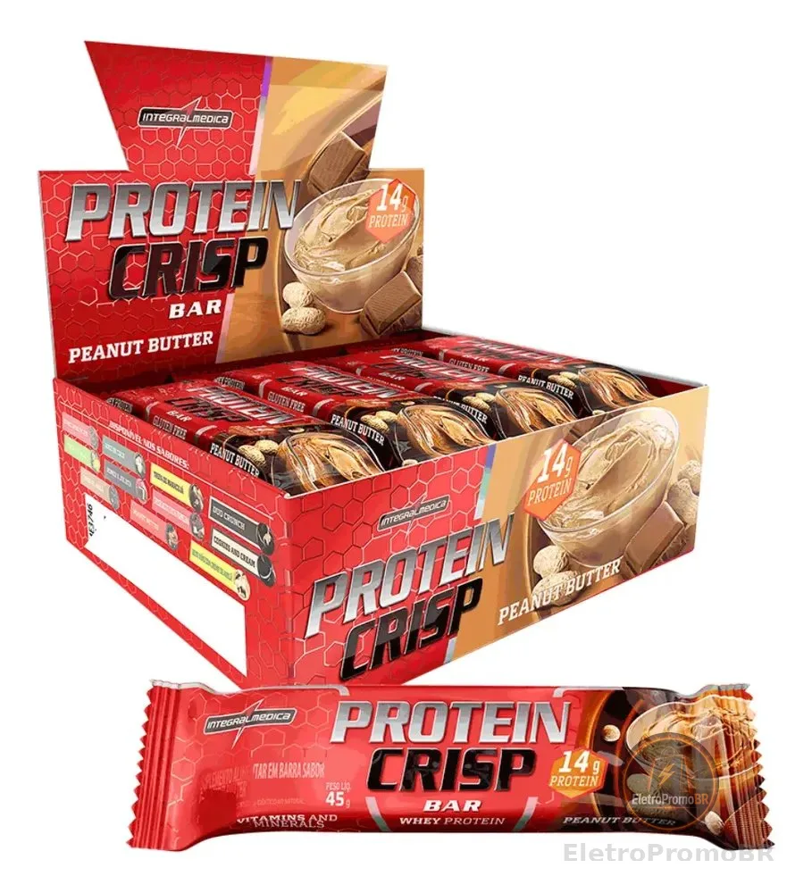 Protein Crisp Bar Peanut Butter 12 und Integralmédica