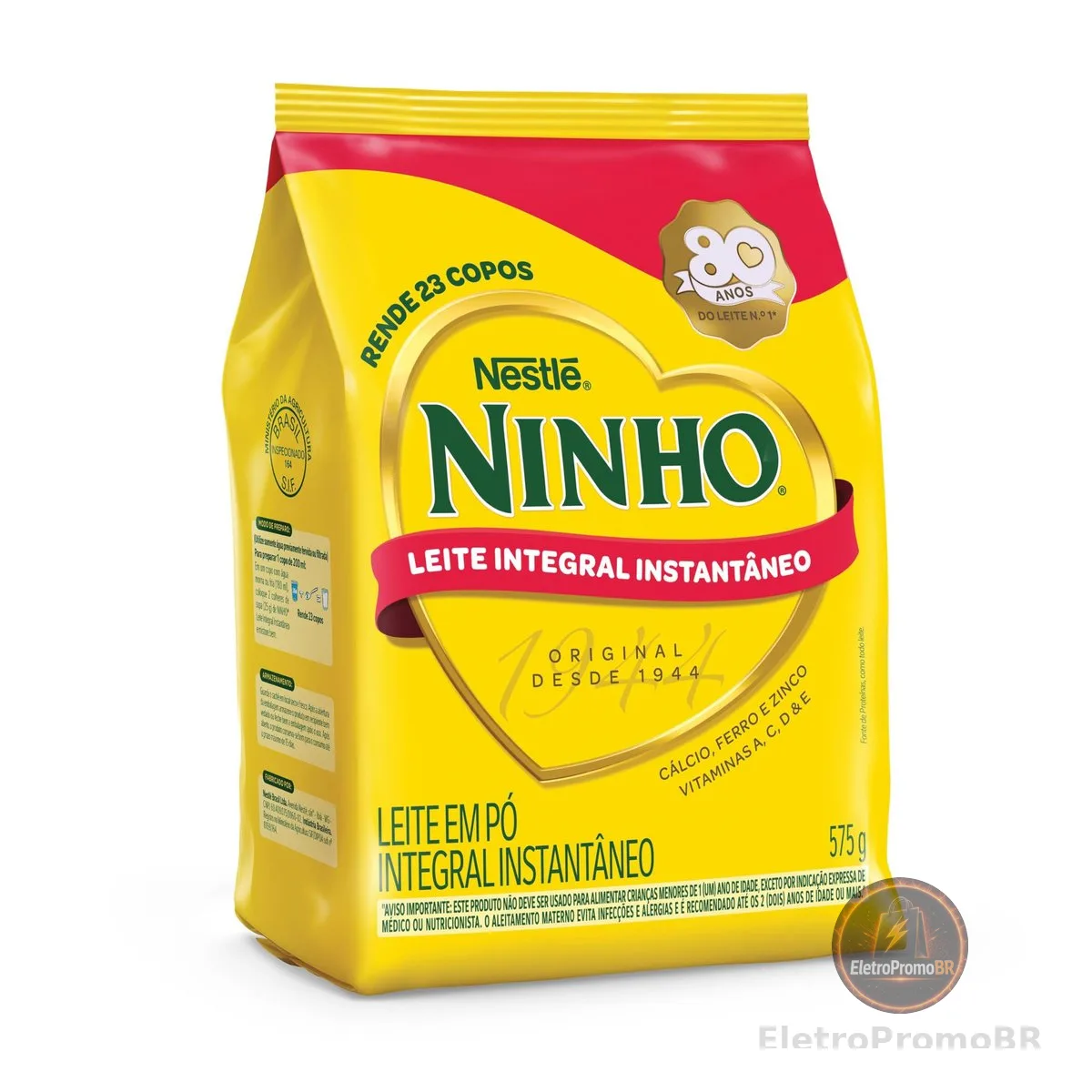 Leite em Pó Ninho Integral Instantâneo Sachê 575g