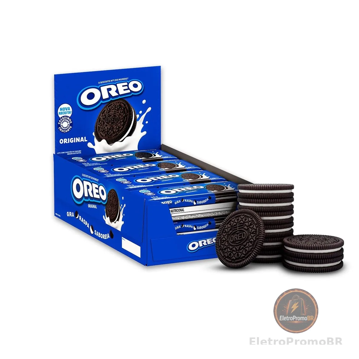 Biscoito Recheado Oreo Original - Display com 8 unidades de 36g
