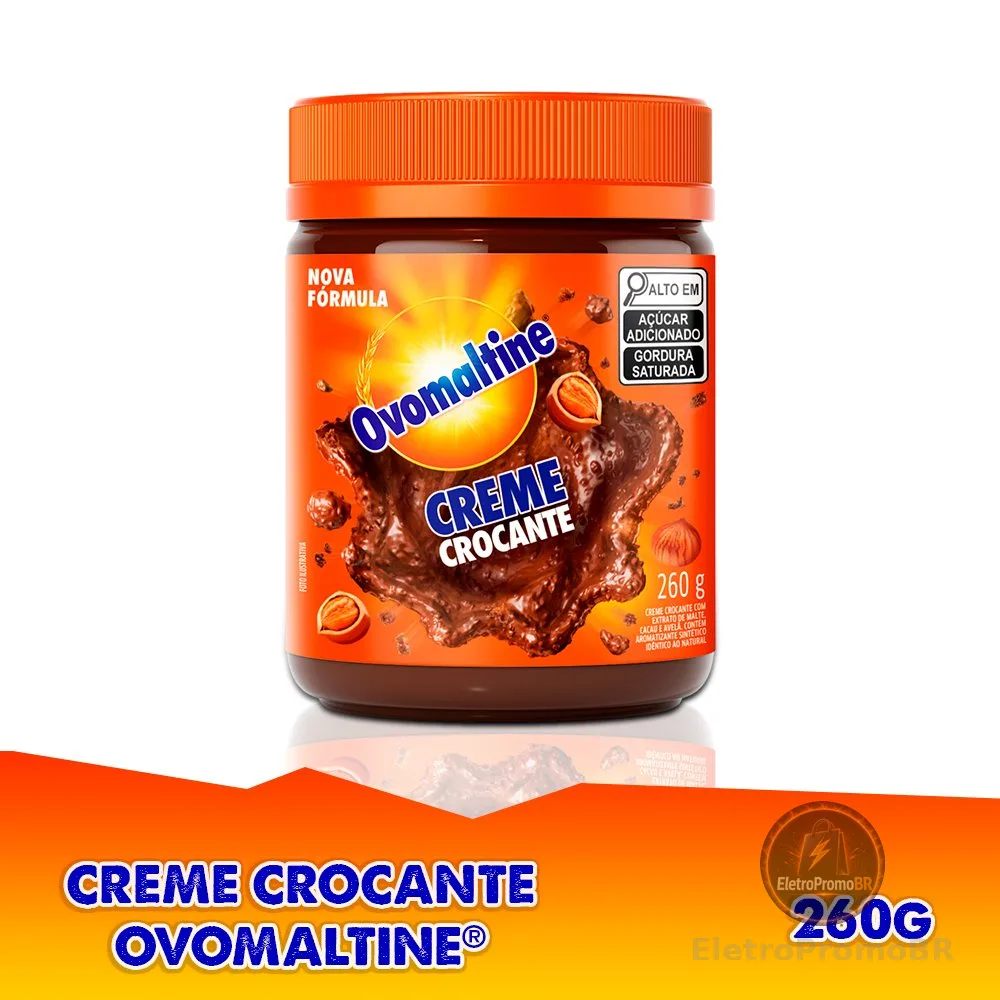 Creme de Avelã Ovomaltine Crocante 260g