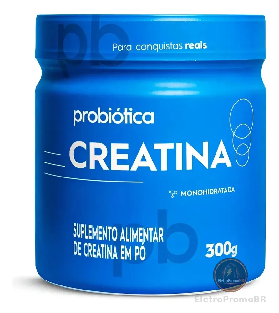 Creatina 300g Monohidratada 100% Pura Probiotica Sabor Sem Sabor