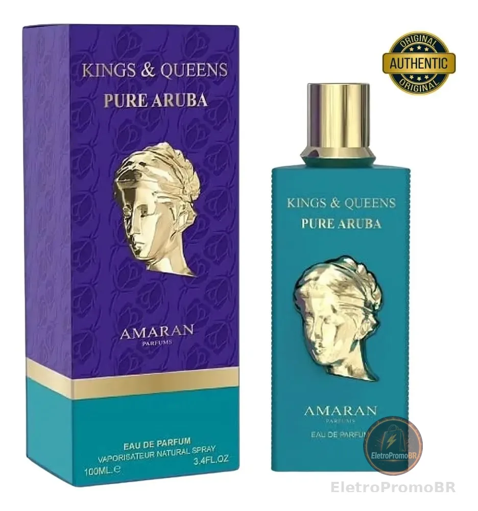 Perfume Árabe Amaran Kings & Queens Pure Aruba Edp 100ml