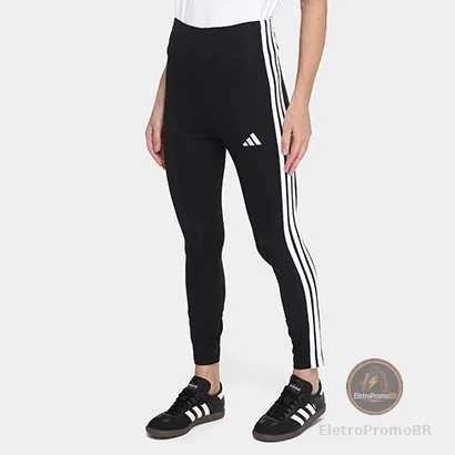 Calça Legging Adidas 3 Stripes Feminina
