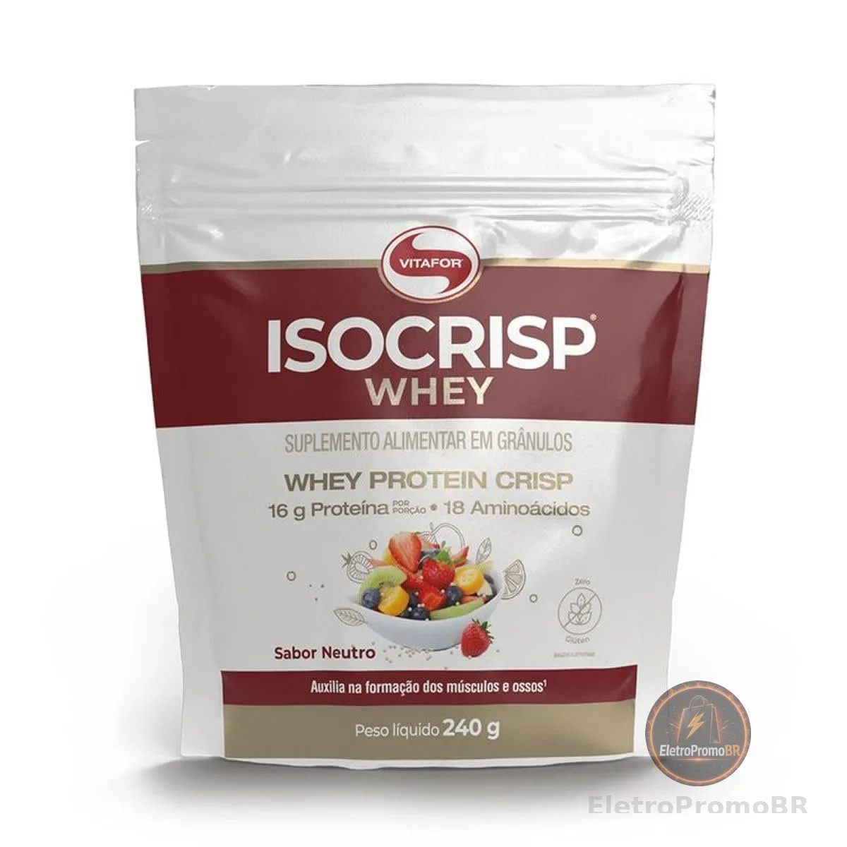 Isocrisp Whey Refil (240g), Neutro, VitaFor