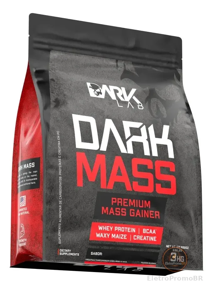 Hipercalórico Dark Mass 3kg Dark Lab Sabor Cookies