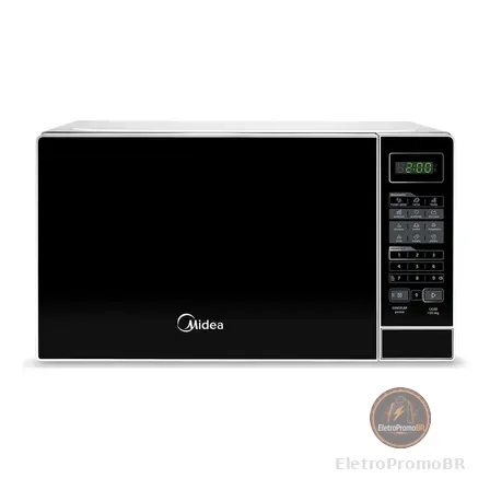 Micro-ondas 20l Branco Porta Preta Mras22 Midea 220v