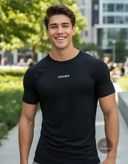 Camiseta Raglan Térmica Proteção Solar Uv50+ Academia Treino