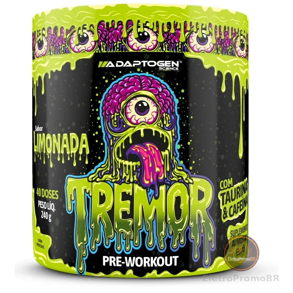 Tremor Pré Treino 240g | 40 doses Sabor: Limonada - Adaptogen Science