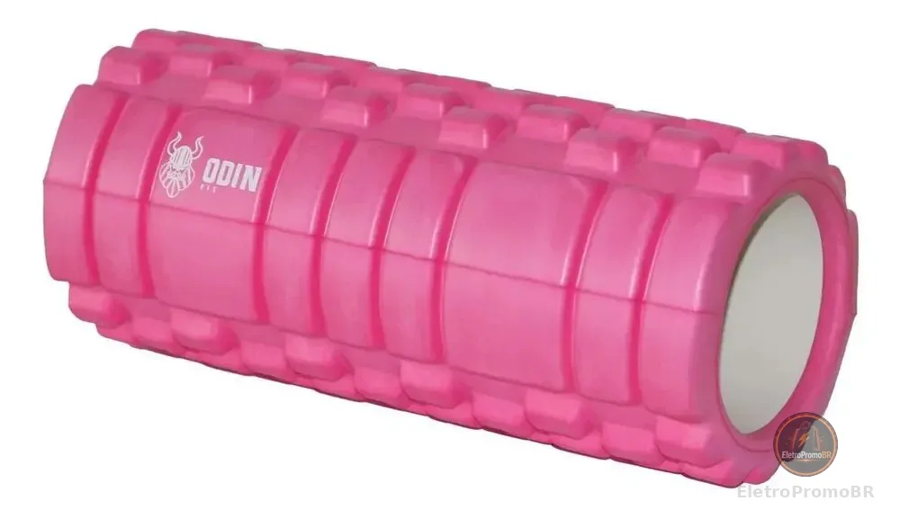 Rolo Massagem Foam Roller Liberacao Miofascial Odin Fit Cor Rosa
