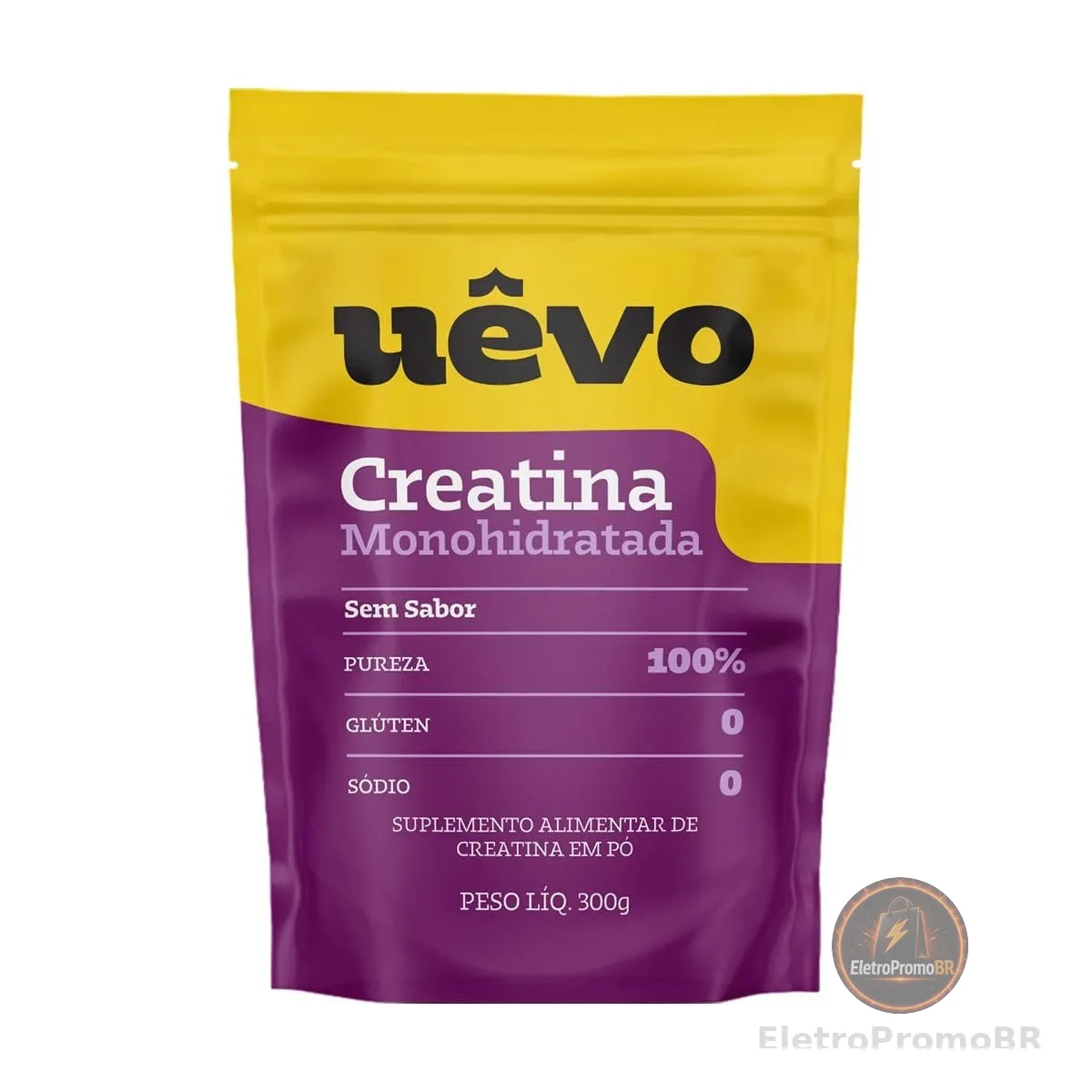 Creatina Monohidratada - 300g Natural - Uêvo