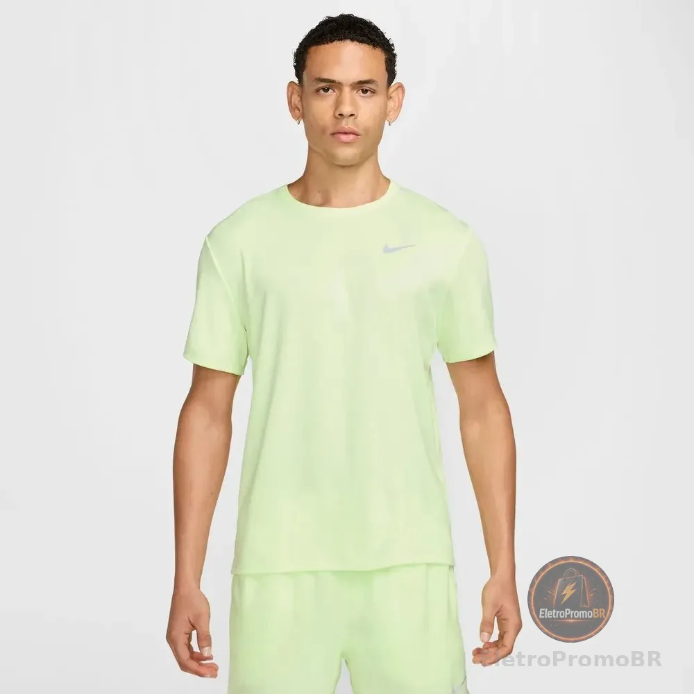 Camiseta Nike Dri-fit Uv Miller Masculina Amarelo G