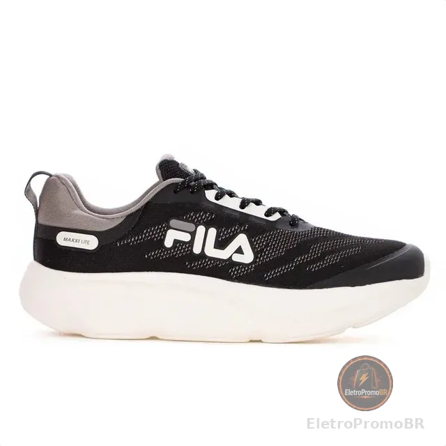 Tenis Masculino Fila Maxxi Lite Preto Corrida Leve Corrida