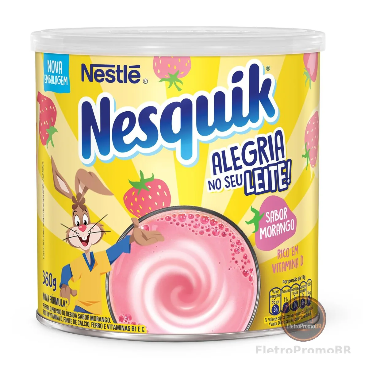 Nesquik Em Pó, Morango, 380G