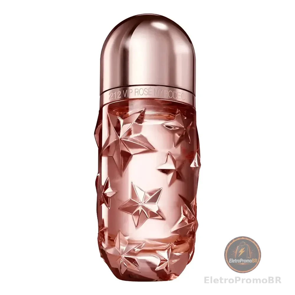 Perfume Feminino 212 Vip Rosé Ny Rodeo Carolina Herrera Eau De Parfum 80ml - Floral Frutado - Edição Limitada