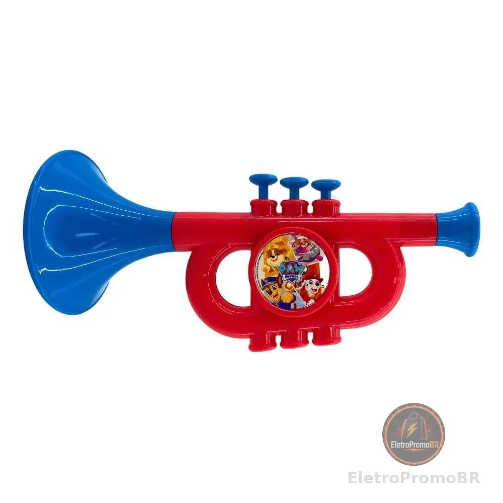 Instrumento Musical Infantil Patrulha Canina - Trompete