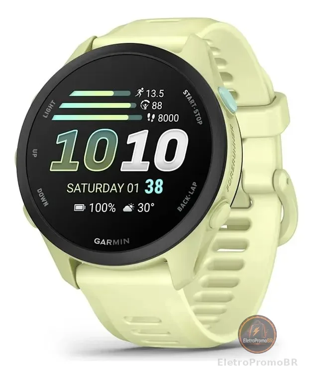 Relógio Garmin Forerunner 70 010-04307-02 Citron S/juros Verde-claro