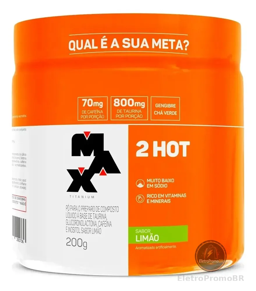 Termogênico 200g Ultimate 2Hot Max Titanium Limão Queima de Gordura