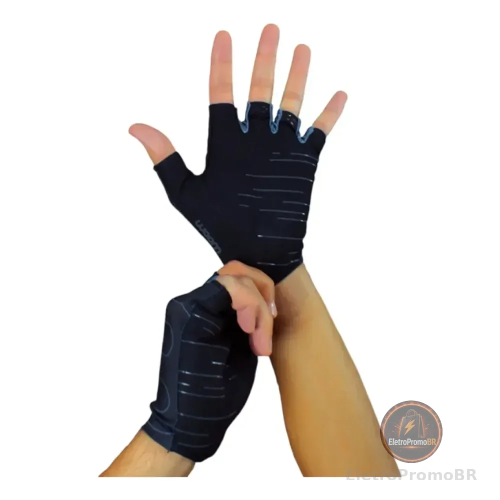 Luva De Ciclismo Woom Supreme Unlimited Unissex I Cor Preto Tamanho G
