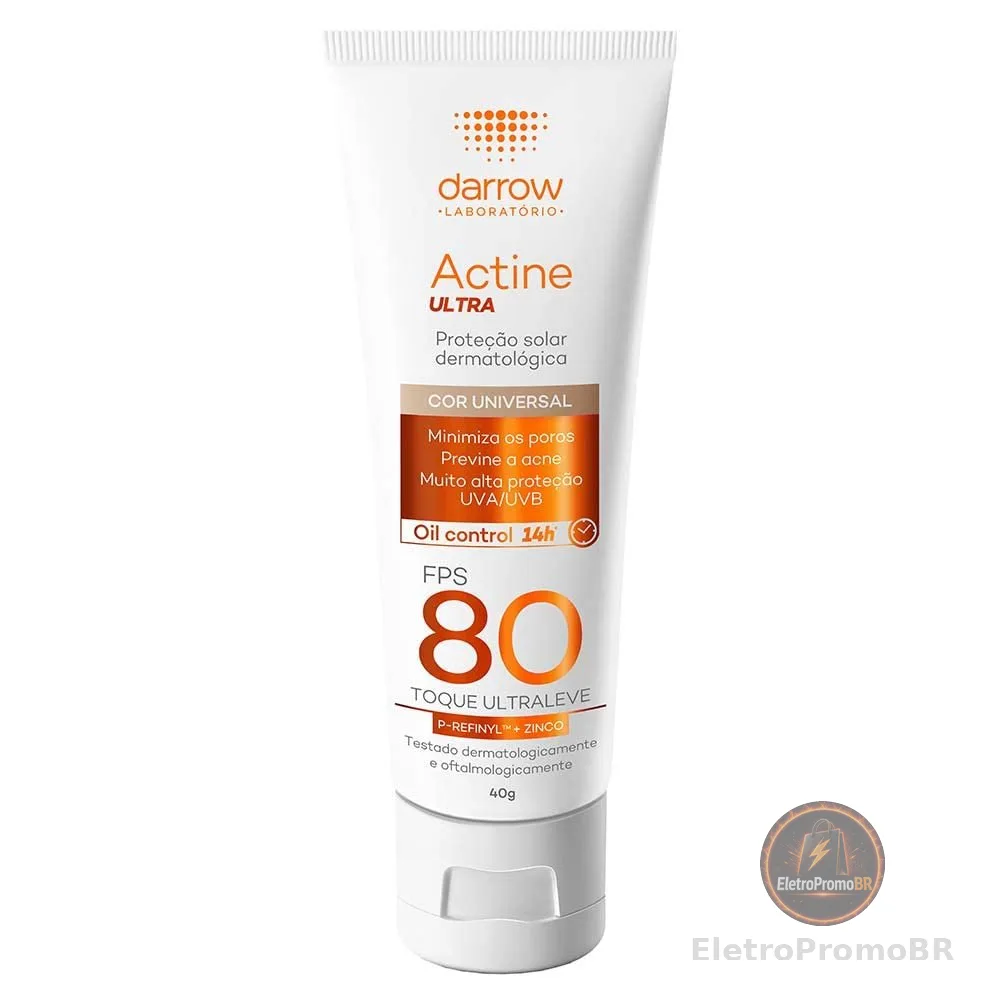 Darrow Actine - Protetor Solar Ultra Fps80 - Cor Universal Cor: Branco