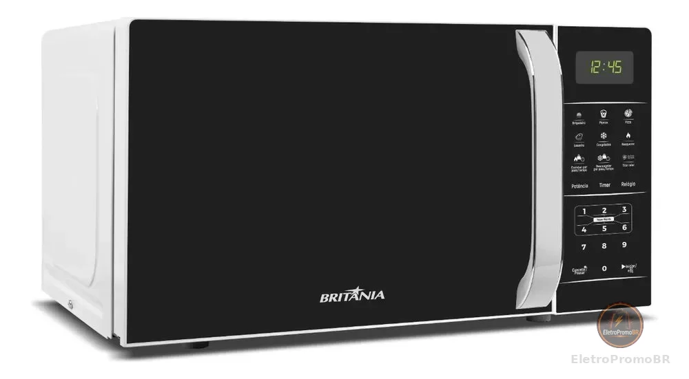 Micro-ondas Britânia Bmo23 De Preto 20l Branco