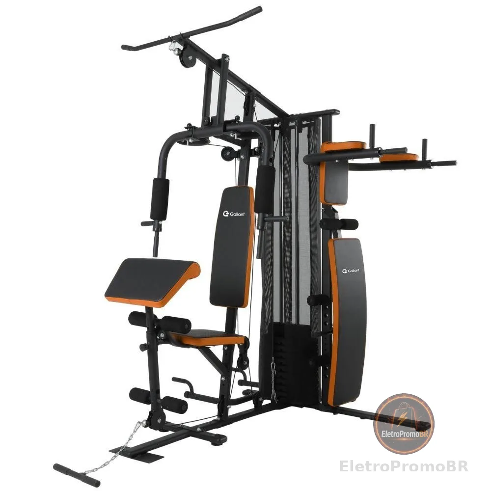 Estação de Musculação 65kg Gallant Elite (GEM65H44A-PT)