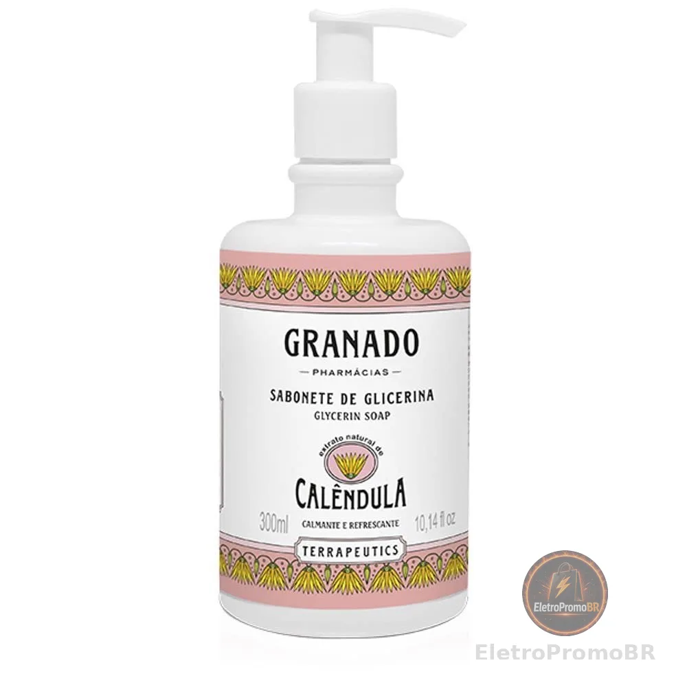 Granado Sabonete Líquido Terrapeutics, Calêndula, Rosa Claro, 300ml
