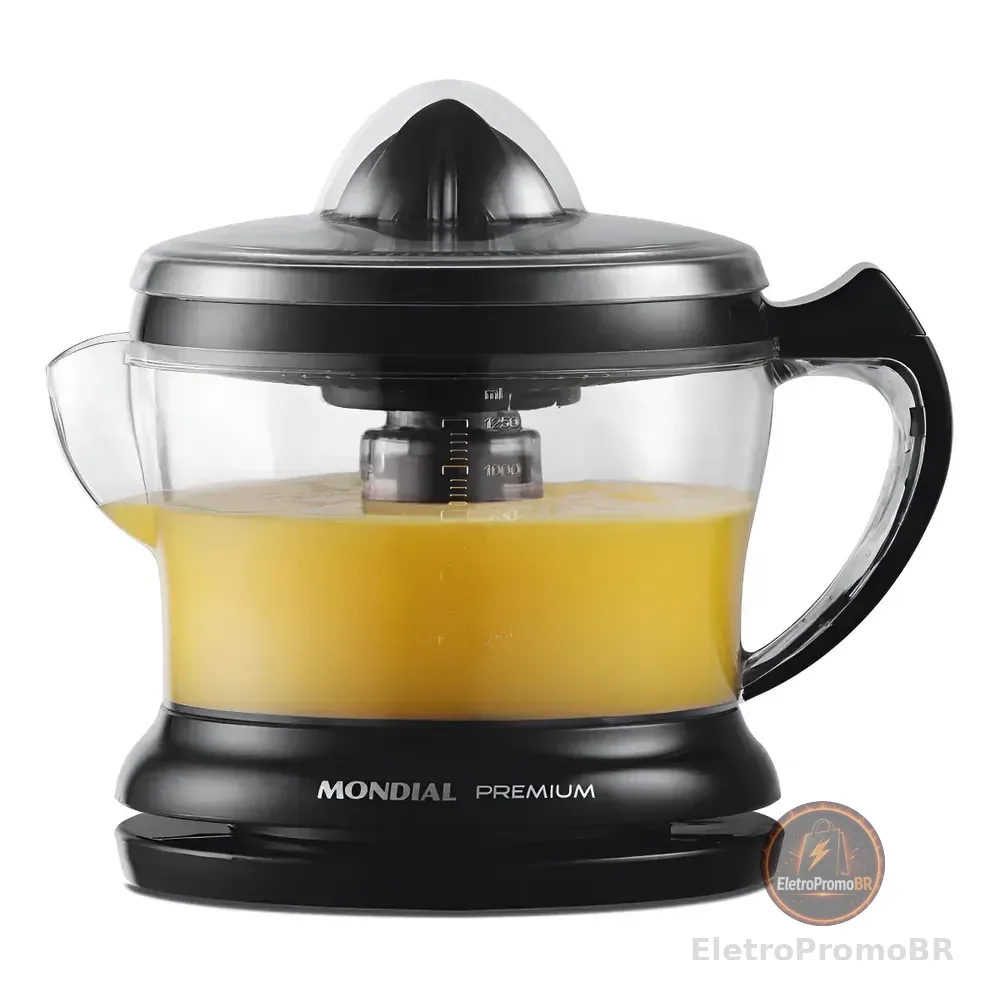Espremedor Premium Mondial 30w E-02 Preto 127v