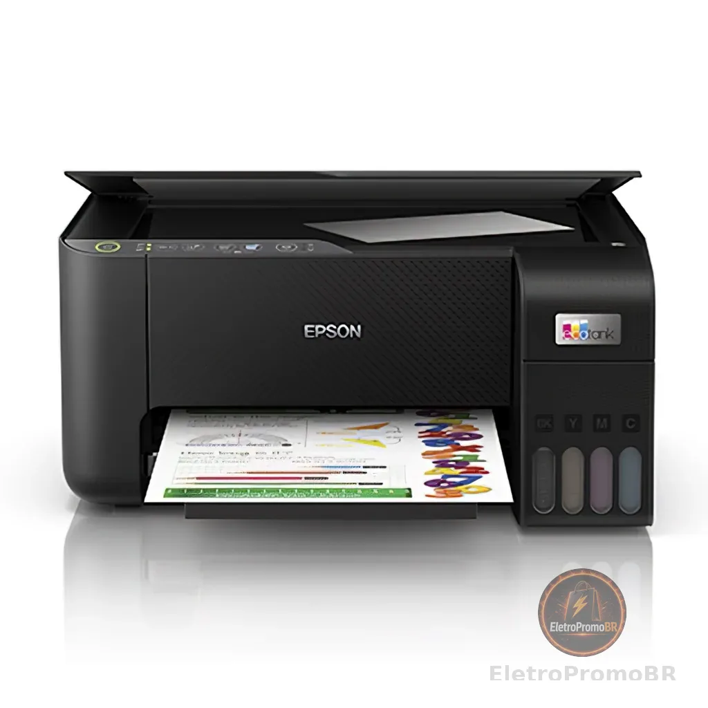 Impressora Multifuncional Epson Ecotank L3250, Direct EcoFit, Wi-Fi, USB, C11CJ67303
