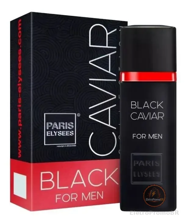 Perfume Black Caviar Paris Elysees Masculino Intense 100ml