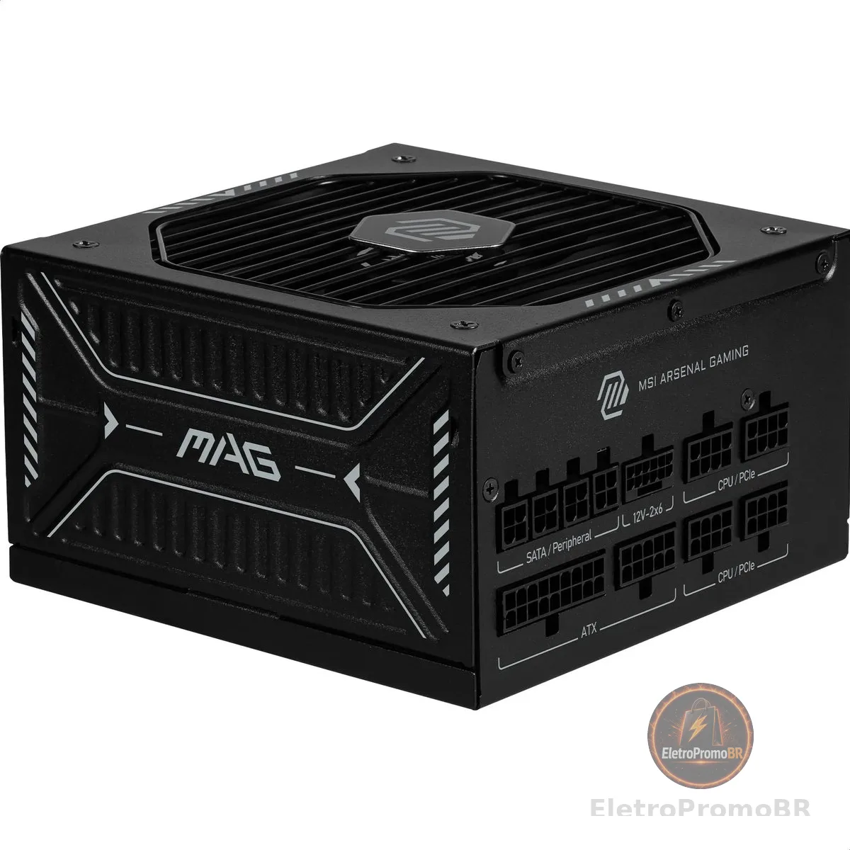 MSI MAG A1000GLS PCIE5 Adaptador de alimentação 1000 W, ouro 80 Plus, ATX 3.1, suporte GPU PCIe 5.1, suporte a GPU nativo 12V-2x6, conector bicolor 12V-2x6, ATX PSU, cabo modular