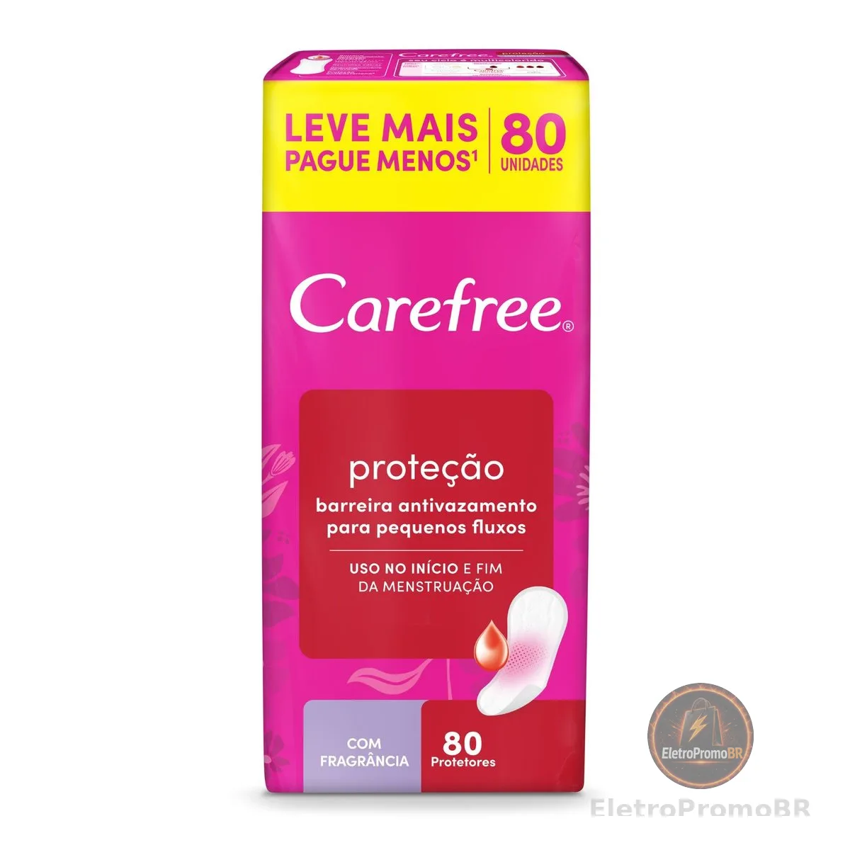 Carefree Protetor Diário Proteção Com Fragrância, 80un