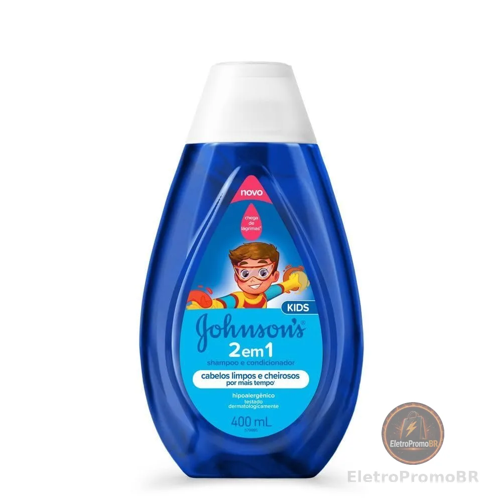 Johnson's Shampoo e Condicionador Infantil 2 em 1, 400ml