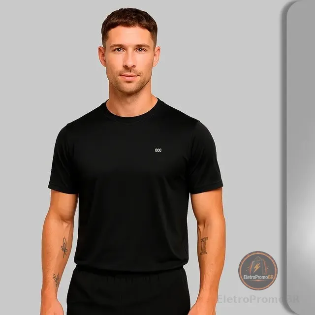 Camiseta Masculina Dryfit  Poliamida Ultra Leve