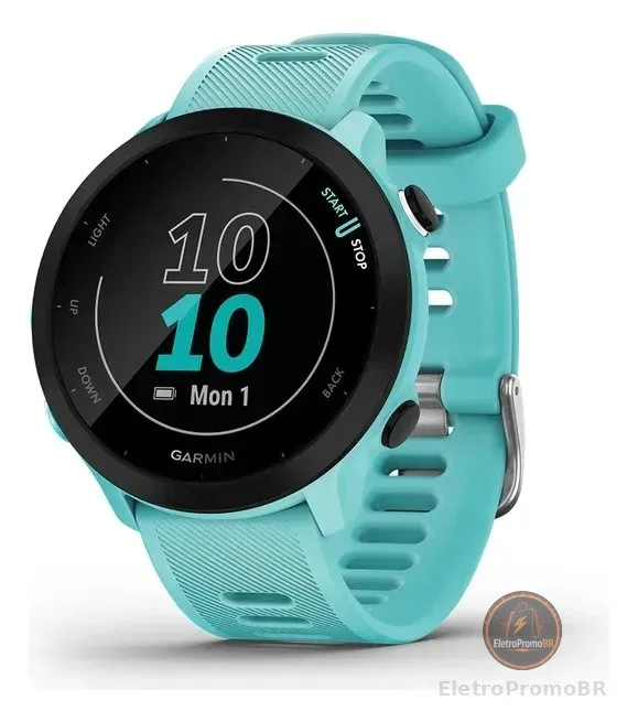 Relógio Garmin Forerunner 55 Azul Azul Lisa Preto
