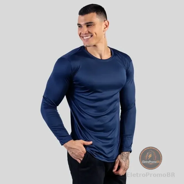 Camiseta Proteção Solar Uv 50+ Segunda Pele Unissex Leve