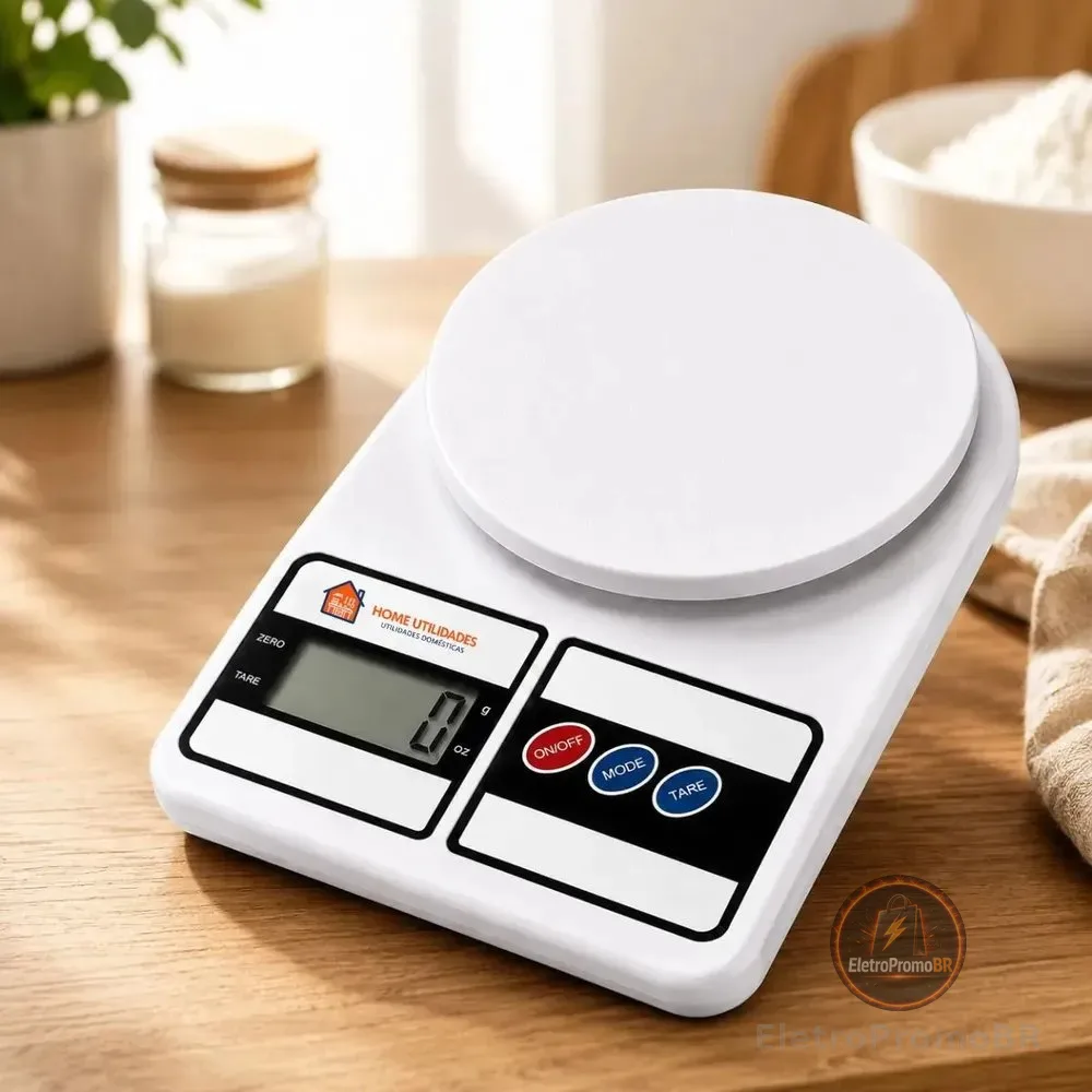 Balança Digital Para Cozinha Home Utilidades 10 kg Com Sensibilidade de 1 g