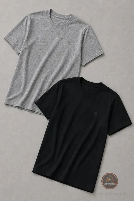 Kit 2 Camisetas Over Masculina Polo Wear Preto-mescla