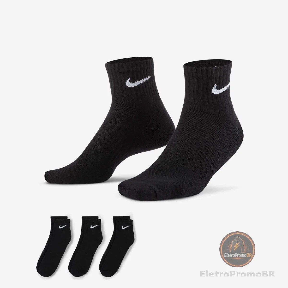 Meia Nike Everyday Cushion (3 pares) Unissex