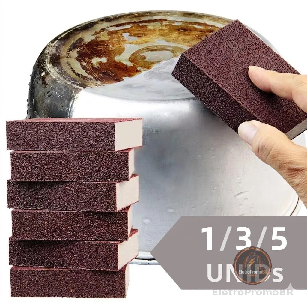 Esponja Mágica Remove Ferrugem e Risco para Forno Panela Inox TOP