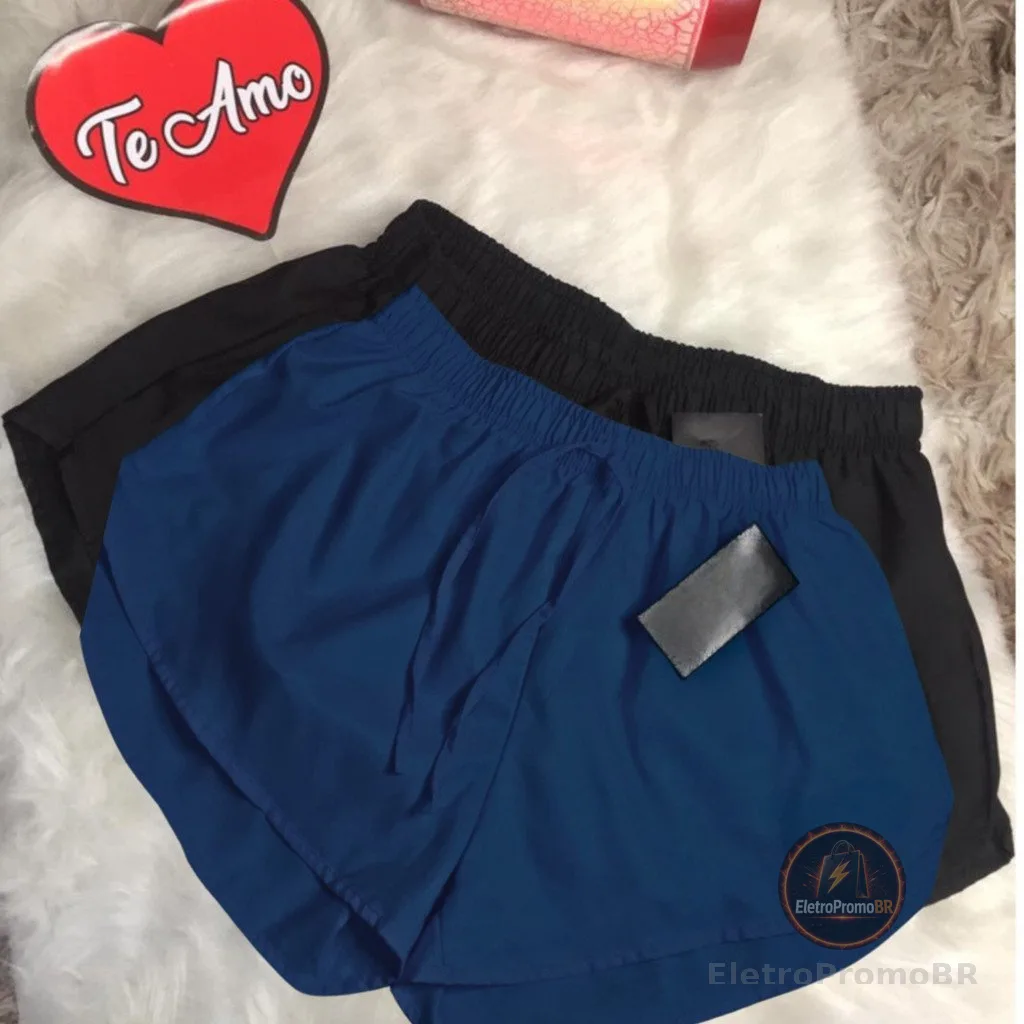 KIT 2 short  tactel feminino casual corrida, shorts academia, shortinho caminhada P ao EXG  mulher