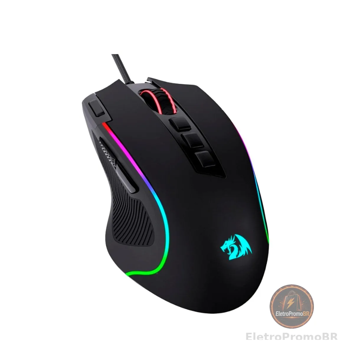 Mouse Gamer Redragon Predator RGB M612-RGB, Preto