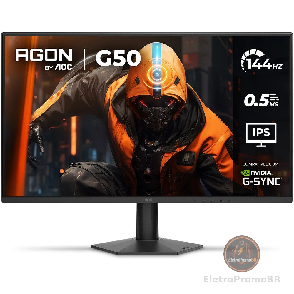 Monitor Gamer AOC AGON G50 27" 144Hz 0,5ms IPS HDR10 G-SYNC 27G50F